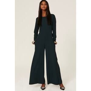 Adam Lippes 
Emerald Green Jumpsuit